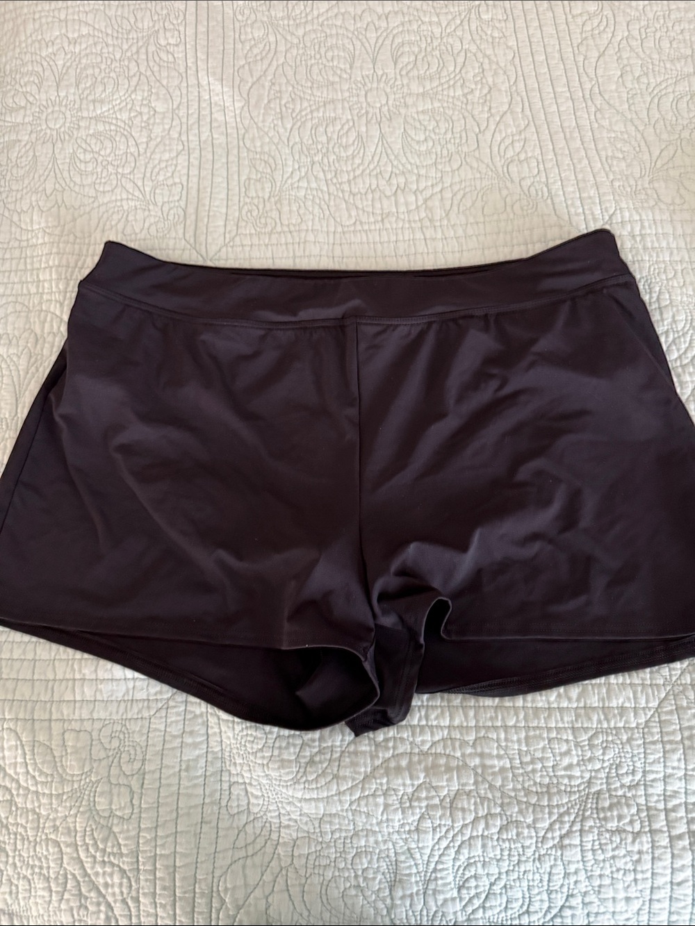Lands' End Black Swim Short